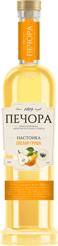 Настойка ПЕЧОРА Спелая груша 22%, полусладкая, 0.5л, фото