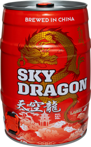 Пиво светлое SKY DRAGON фильтрованное пастеризованное 5%, 5л, детальное фото