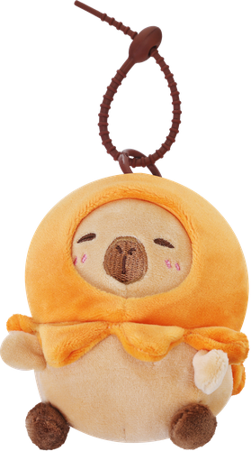 Игрушка мягкая BIGGA Капибара, 11см, с подвесом, Арт. 255-101A-4.5'', крупный план