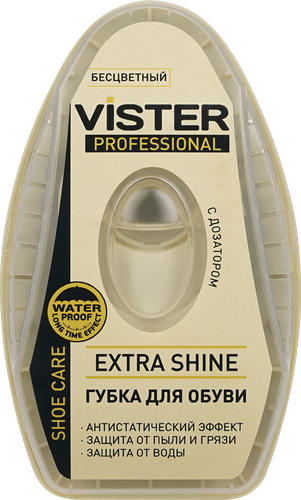 Губка для обуви из гладкой кожи VISTER Proff бесцветная, с дозатором, 6мл, картинка