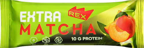 Батончик протеиновый PROTEINREX Extra Матча-персик, 40г, детальное фото