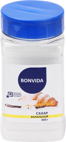 Сахар ванильный BONVIDA, 300г, вид