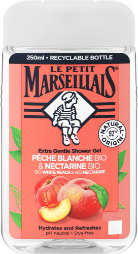 Гель для душа LE PETIT MARSEILLAIS Bio Белый персик и Нектарин, 250мл, фото