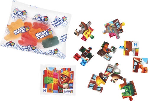 Мармелад жевательный SMELLO Magic Cubic, в ассортименте, 40г, фото