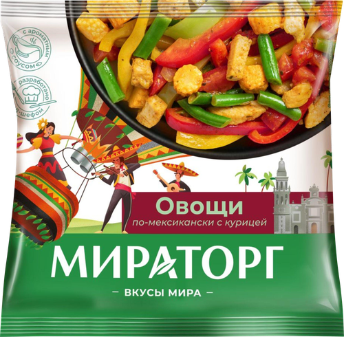 Овощи МИРАТОРГ По-мексикански с курицей, 400г, изображение