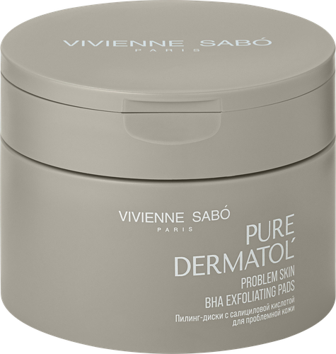 Пилинг-диски VIVIENNE SABO Pure Dermatol c салициловой кислотой, для проблемной кожи, 30шт, фотография