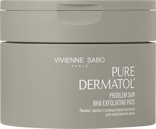Пилинг-диски VIVIENNE SABO Pure Dermatol c салициловой кислотой, для проблемной кожи, 30шт, фото