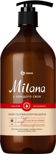 Жидкое мыло GRASS Milana Мускус и сандал, 1000мл, изображение