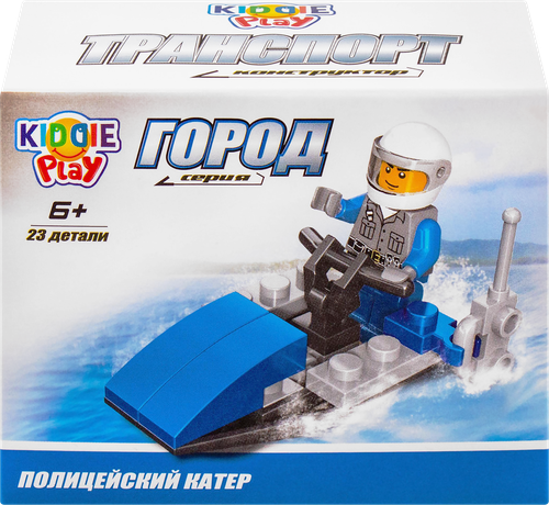 Конструктор детский KIDDIEPLAY Транспорт с фигуркой, Арт. 53004, фото