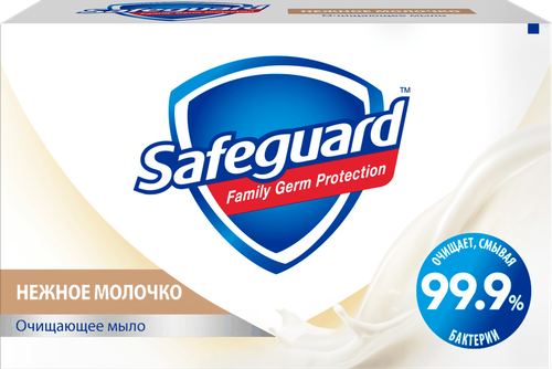 Туалетное мыло SAFEGUARD Нежное молочко, 100г, детальное фото