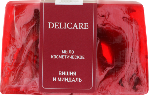 Туалетное мыло DELICARE косметическое ручной работы, 80г, детальное фото