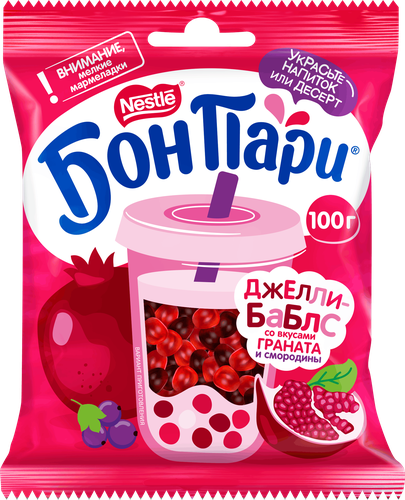 Мармелад жевательный БОН ПАРИ Джелли-баблс, 100г, изображение