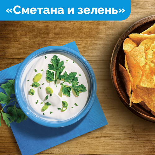 Чипсы картофельные LAY'S Со вкусом сметаны и зелени, 50г, вид