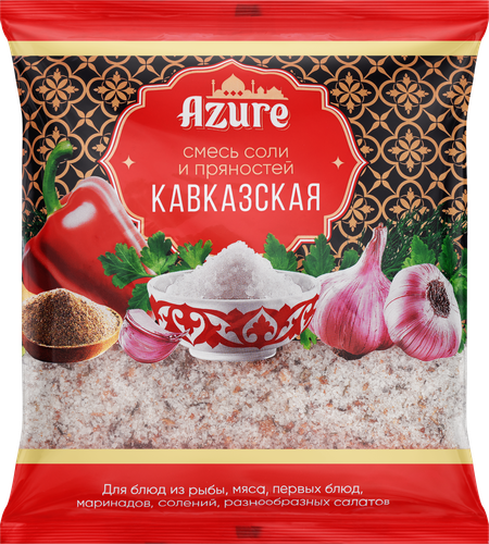 Смесь соли и пряностей AZURE Кавказская, 450г, картинка
