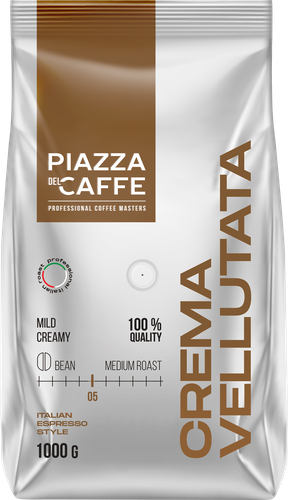Кофе зерновой PIAZZA DEL CAFFE Крема Велютата, 900г, фото