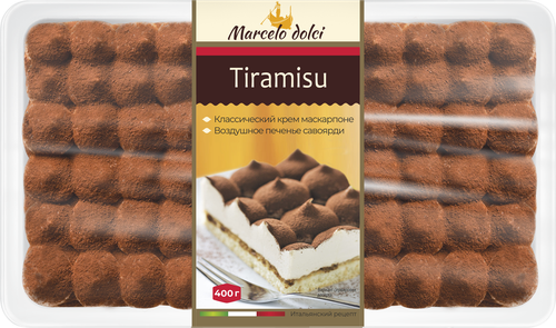 Торт MARCELO DOLCE Тирамису, 400г, картинка