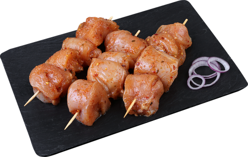 Шашлык из филе куриной грудки в тайском маринаде гай янг ЛЕНТА FRESH, крупный план
