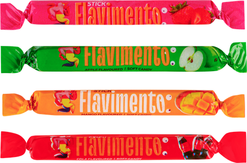 Конфеты FLAVIMENTO Stick жевательные палочки с фруктовыми вкусами, ассорти, весовые, фото