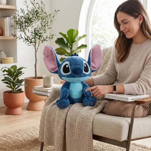 Игрушка мягкая SOFFY Стич меховой, 40см, детальное фото