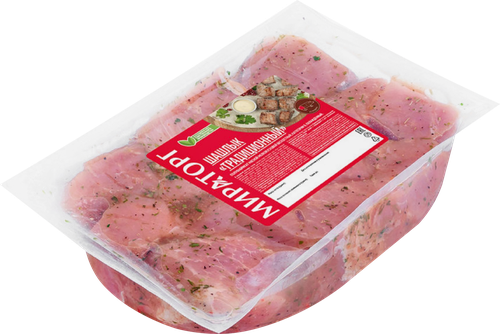 Шашлык из свинины МИРАТОРГ Традиционный, весовой, вид