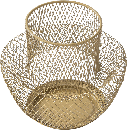 Ваза для сухоцветов HOMECLUB Orbit, 16см, металл, Арт. GNS-3, изображение