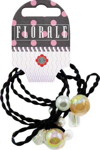 Резинка для волос FLORALE в ассортименте, Арт. NFL1-49, 2шт, изображение