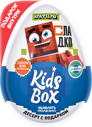 Десерт KIDS BOX Крафтеры с подарком, 20г, детальное фото