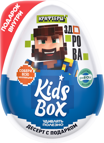 Десерт KIDS BOX Крафтеры с подарком, 20г, картинка
