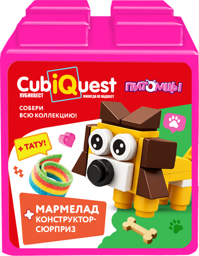 Мармелад жевательный КОНФИТРЕЙД Cubiquest для девочек, с подарком, 10г, картинка