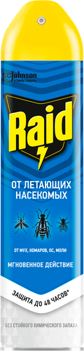 Аэрозоль от летающих насекомых RAID, 300мл, детальное фото
