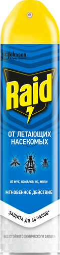 Аэрозоль от летающих насекомых RAID, 300мл, фотография
