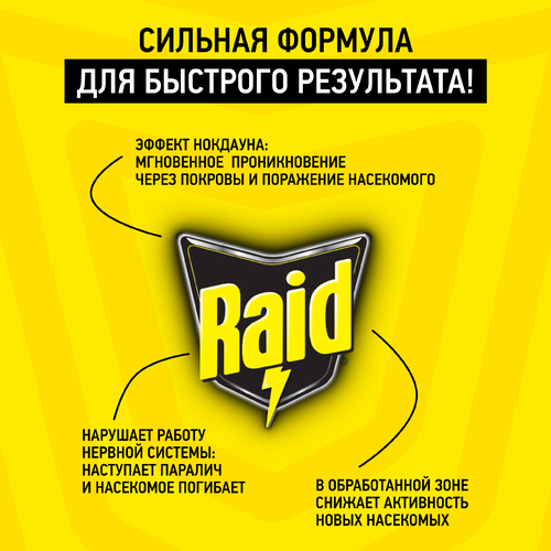 Аэрозоль от летающих насекомых RAID, 300мл, фото