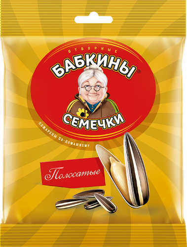 Семечки БАБКИНЫ СЕМЕЧКИ Полосатые жареные, 90г, картинка
