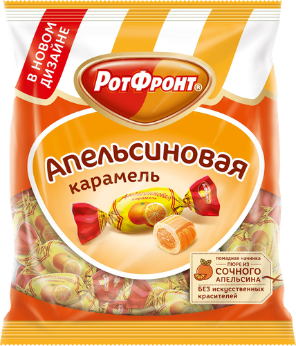 Карамель РОТ ФРОНТ Апельсиновая, 250г, изображение