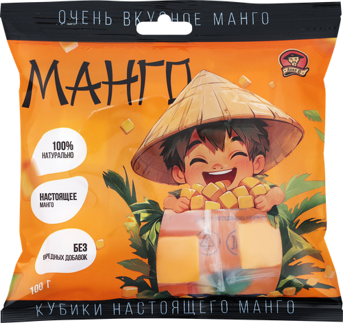 Конфета жевательная АНКЛ Ю Кубик Манго, 100г, фотография