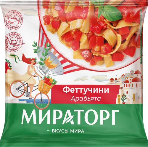 Феттучини МИРАТОРГ Арабьята, 400г, крупный план
