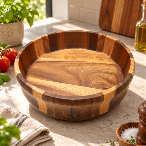 Тарелка глубокая HOPPS Sienna 25см, акация, Арт. WFN-005, изображение
