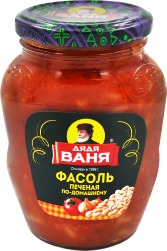 Фасоль печеная ДЯДЯ ВАНЯ По-домашнему, 370г, вид