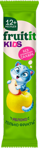 Лента фруктовая детская FRUIT IT KIDS Яблоко, без сахара, с 12 месяцев, 15г, фото