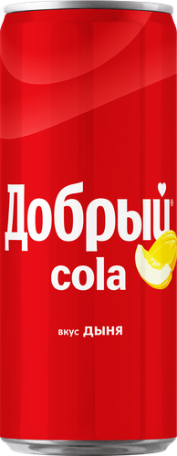 Напиток ДОБРЫЙ Кола со вкусом Дыни газированный, 0.33л, фото
