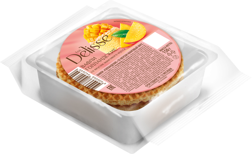 Вафли DELISSE Голландские со вкусом лимонный сорбет, 150г, детальное фото