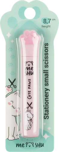 Ножницы детские MESHU Paw, 8,7см, маленькие, картинка