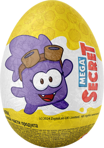 Яйцо шоколадное MEGA SECRET Ам ням с игрушкой, 20г, детальное фото