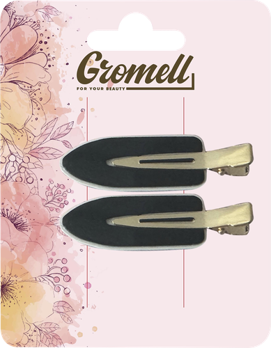 Набор зажимов для волос GROMELL Арт. LZAZH020, 2шт, крупный план