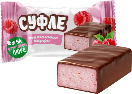 Суфле НЕВСКИЙ КОНДИТЕР Малиновое парфе и тропический микс, весовое, изображение