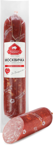 Колбаса варено-копченая БЕЛАРУСКIЯ РЭЦЭПТЫ Москвичка, весовая, фото