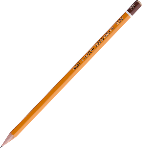 Карандаш чернографитный KOH-I-NOOR 2B, заточенный, крупный план