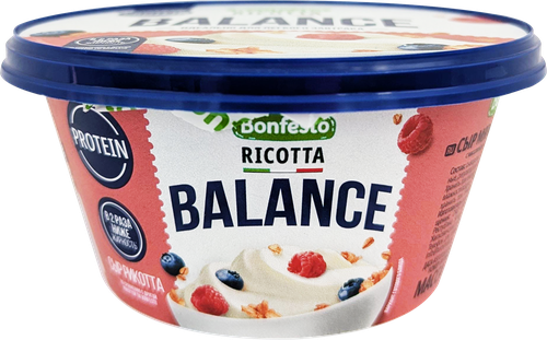 Сыр мягкий BONFESTO Рикотта 25%, без змж, 220г, фотография