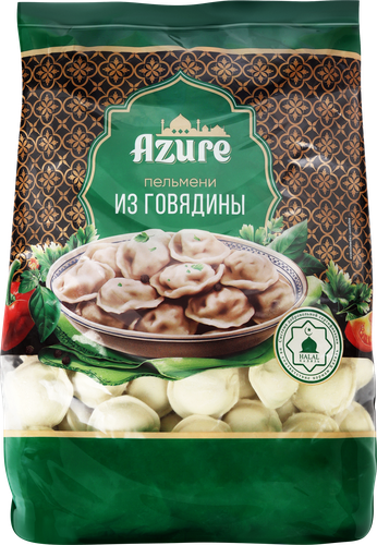 Пельмени AZURE из говядины, 1кг, фотография