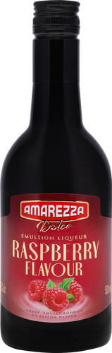 Ликер эмульсионный AMAREZZA DOLCE со вкусом малины 15%, 0.5л, крупный план